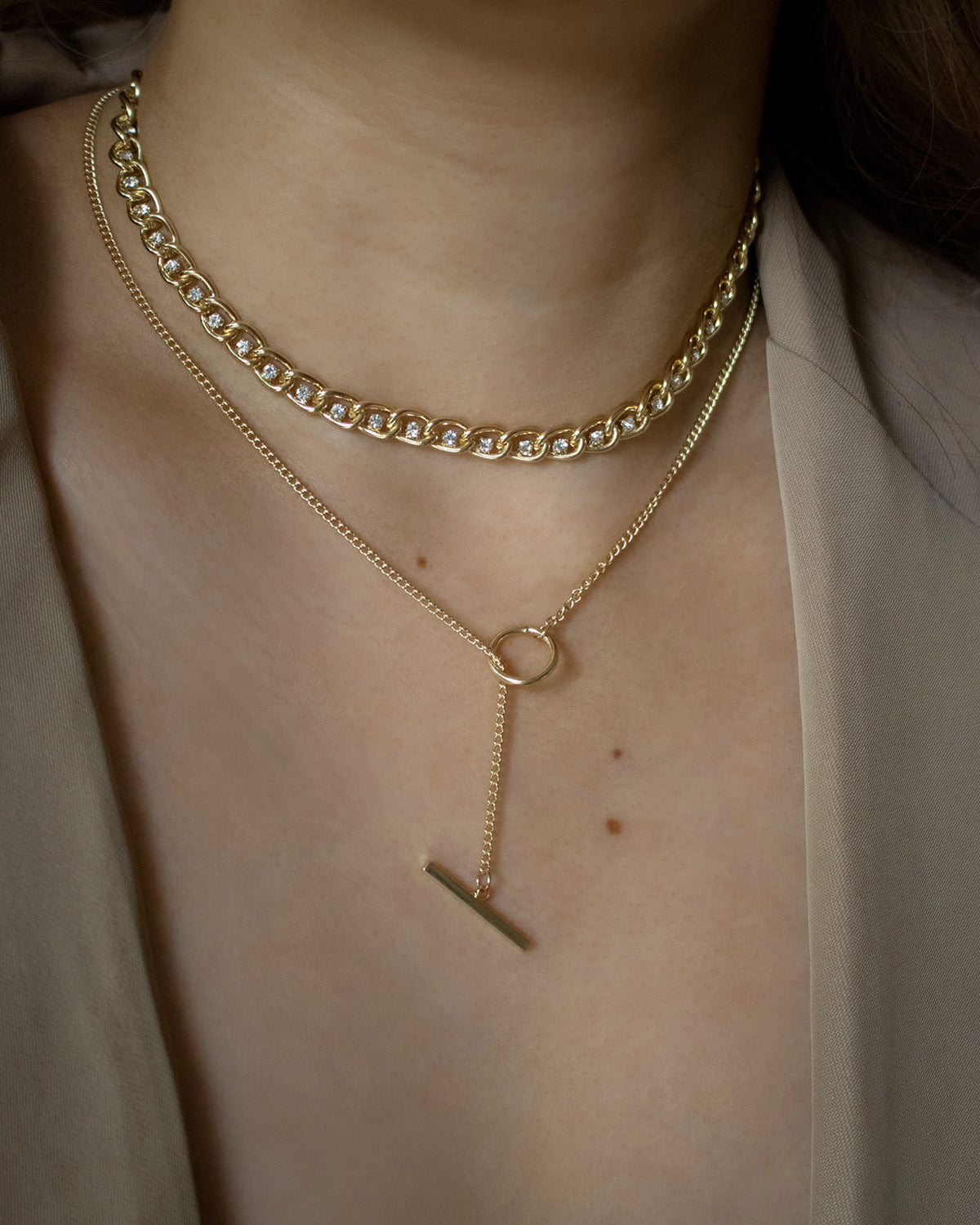 TRANCE Chain Choker in Gold– The Hexad