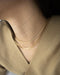The Hexad's Script chain is made in two different lengths and thickness so you can achieve an effortless layered look