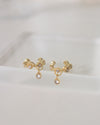 TIARA Teardrop Charm Ear Cuffs