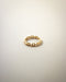 Thin, barely there gold ring with a subtle chain design @thehexad