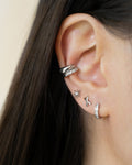This is how you ear party with ear cuffs and petite stud earrings from jewellery label The Hexad