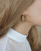 Twisted rope style bold hoop earrings by THE HEXAD