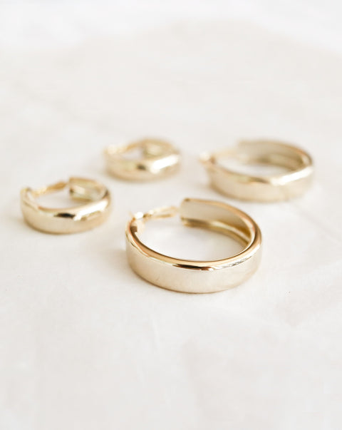 Uera statement hoops come in two sizes - 28mm and 40mm - TheHexad