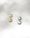 Unisex silver and gold hoop earrings for effortless fashion @Thehexad