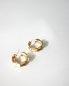 Unusual hoop earrings with textured finish @Thehexad