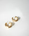 Unusual hoop earrings with textured finish @Thehexad
