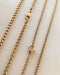 Versatile box cut golden chain with lobster clasp crafted in stainless steel - The Hexad Jewelry