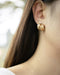 Vintage curved ear studs for modern women @Thehexad