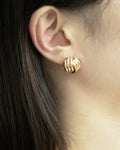 Vintage style ear studs designed by The Hexad