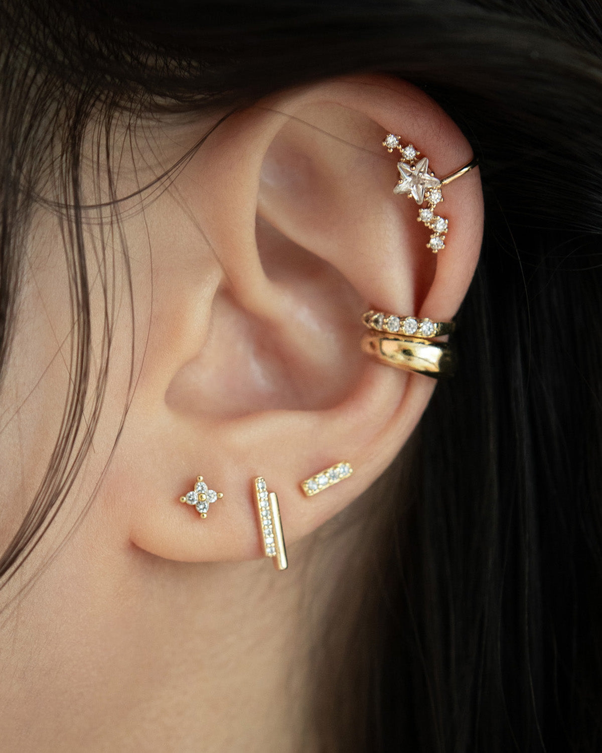 CONSTELLATION Ear Cuffs– The Hexad - Main Image