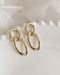 Zandra Interlink Earrings in Gold - The Hexad