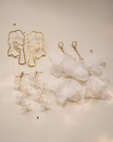 [Sample Sale] Oversized Abstract Earrings