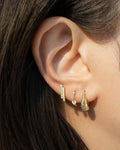 beautiful gold ear stack inspiration for multiple lobe piercings