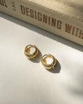 instagram trendy petite croissant shape earrings in gold