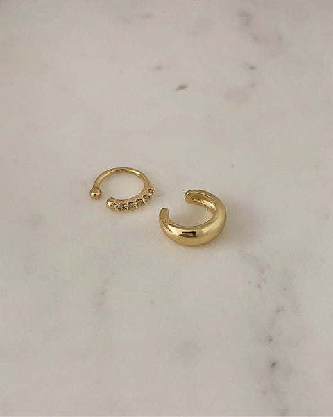 bestseller cult and moonshine ear cuffs in gold by the hexad modern accessories label for women