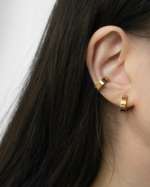 bold edgy ear cuffs from The Hexad to create a trendy stacked look for your ears