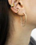 cascading Slither earrings with waterfall effect from @thehexad