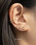 charming ear party idea featuring teeny tiny clover and tulip stud earrings from all new garden of eden set of 6 earrings pack