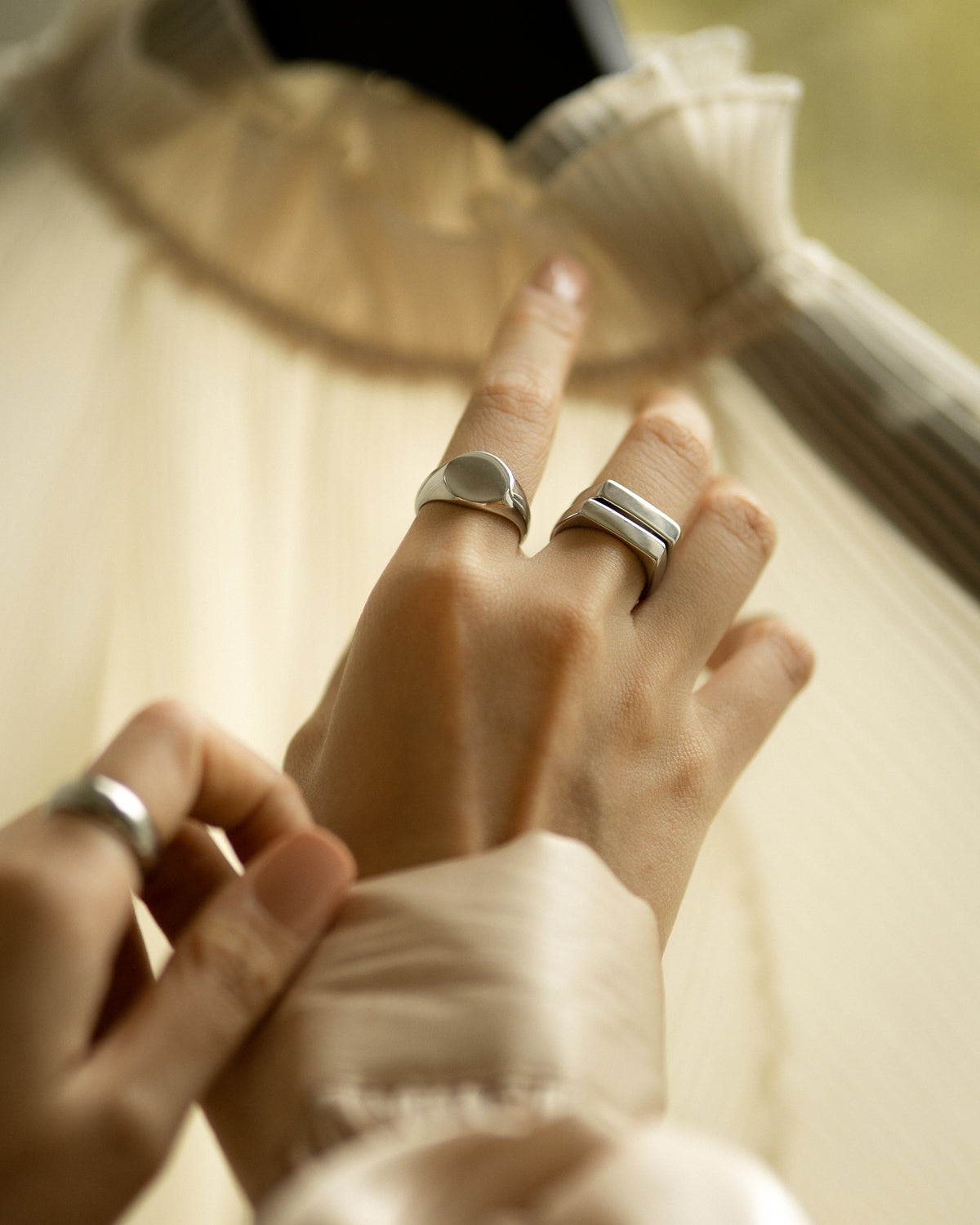 RECTANGLE Signet Ring in Silver– The Hexad