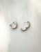 Kiyo chunky round hoop earrings by The Hexad
