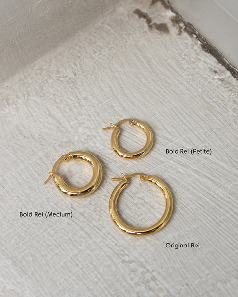 comparison of bestselling gold rei hoops from the hexad