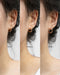 comparison of small, medium and large huggie earrings by the hexad