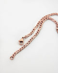 contemporary ellipses chain necklace in rose gold by the hexad jewelry label
