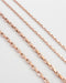 contemporary parallel chain necklace in elegant rose gold @thehexad