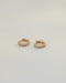 contemporary rye huggie hoops with chic inlaid diamonds for everyday style