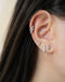 create the illusion of helix piercings with silver Moonshine ear cuffs by The Hexad