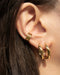 curate your modern ear stack with the hexad's bestselling golden hoops and ear cuffs