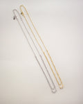 dainty aria layered necklaces in gold and silver designed by the hexad