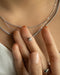 dainty clavicle necklace featuring gorgeous zircon stone pendant from thehexad.com