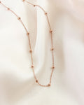 delicate ball and chain necklace in rose gold for a touch of sophistication @thehexad