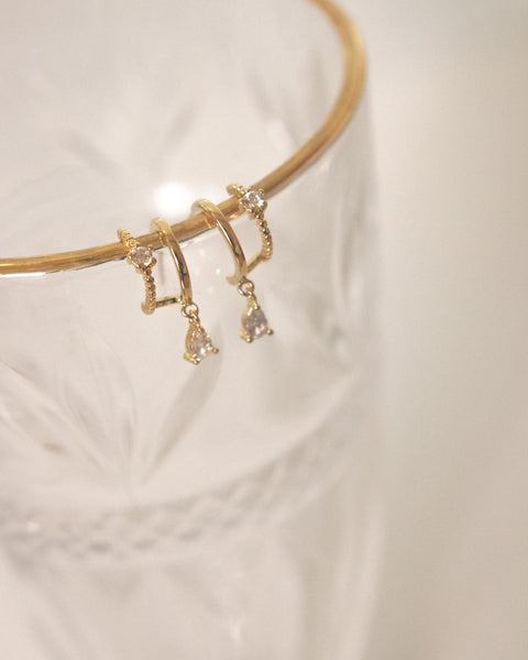 fairy style gold earrings for the dainty jewelry lovers