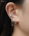 diamond chain ear cuff in silver | no piercings required | the hexad