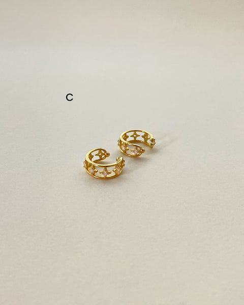 [Sample Sale] Set of 2 Gold Ear Cuffs
