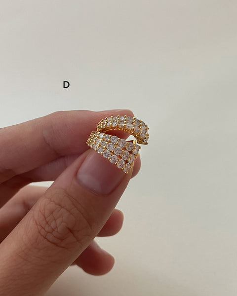 [Sample Sale] Set of 2 Gold Ear Cuffs