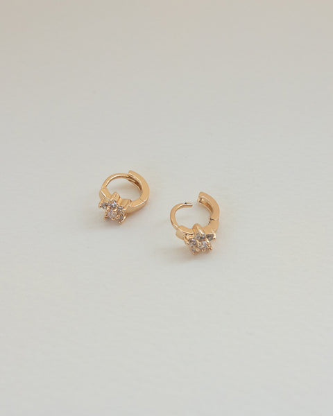 fashion hoop earrings sporting a chic 3d cluster of diamante