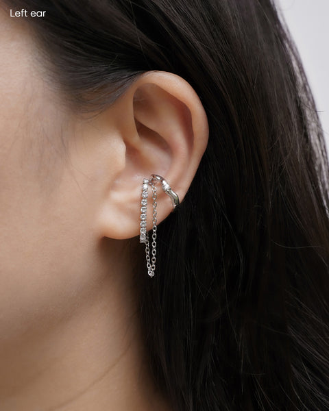 faux triple conch look | anais ear cuff by the hexad