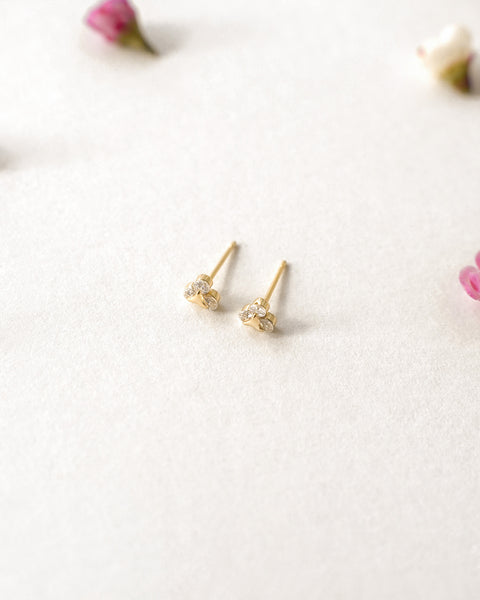 forbidden fruit stud earrings in gold by women jewelry brand the hexad