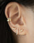 how to layer miniature pave ear studs for the perfect stack