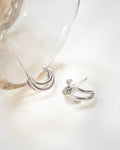 BABY TRIO Hoops in Silver