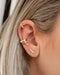 @isthatsoh ear stack with the Double Bar studs and ear cuffs