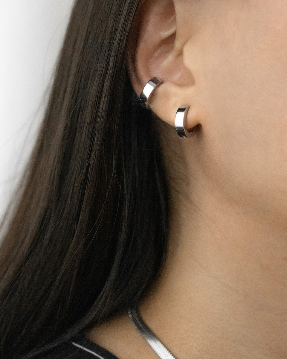 BULLET Ear Cuffs in Silver | The Hexad