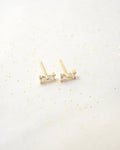 mini bowtie gold stud earrings | the hexad jewelry