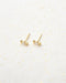 mini gold candy shape earrings | the hexad