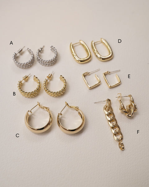 [Sample Sale] Modern Hoop Earrings