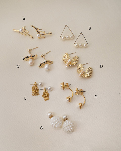 [Sample Sale] Multi Pearl Drop Earrings