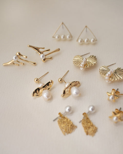 [Sample Sale] Multi Pearl Drop Earrings